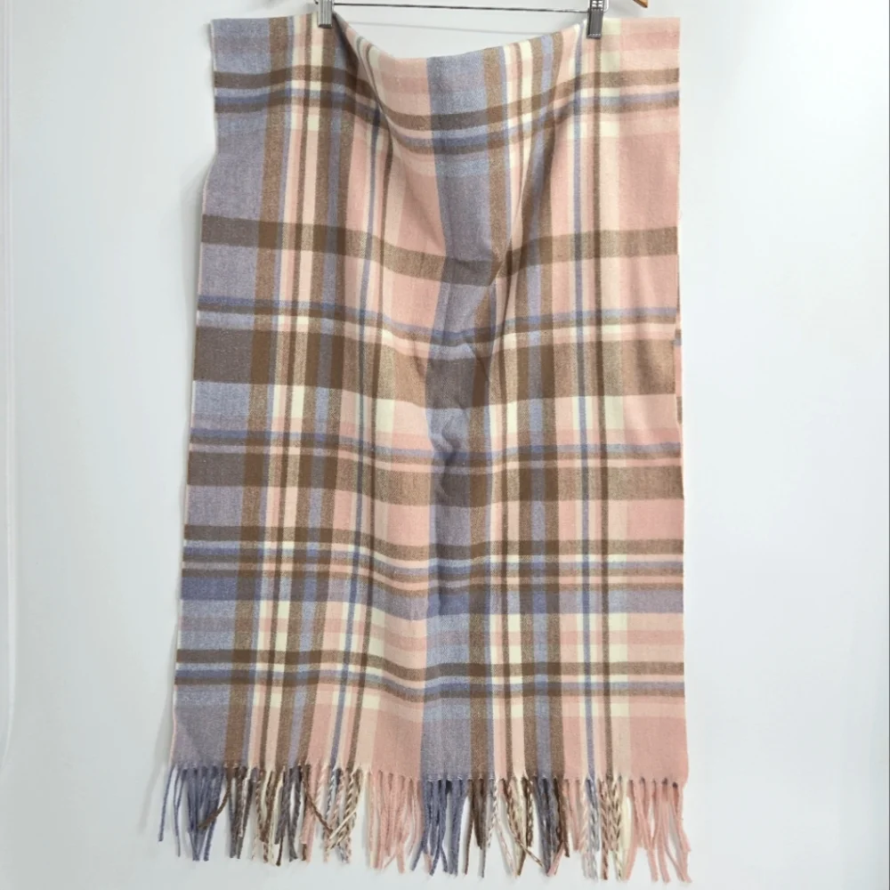 Pretty‎ Pink Plaid Scarf - Picture 3 of 10